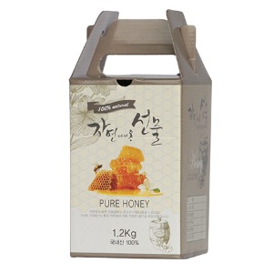 [기자재몰] 꿀병 칼라박스 1.2kg (50매)