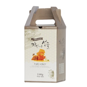 [기자재몰] 꿀병 칼라박스 2.4kg (1매)